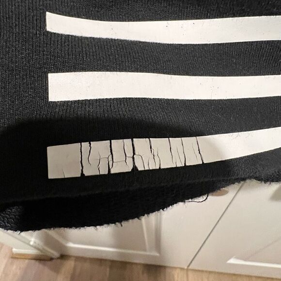 T by Alexander Wang Striped Pullover Sweatshirt Women Size Small Blk/White - Picture 3 of 5